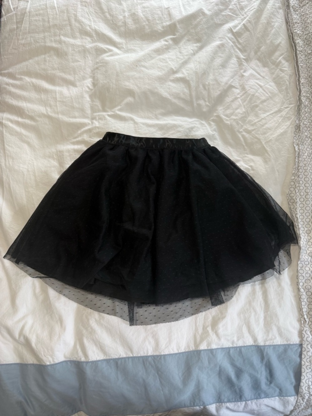 Janie and Jack Black Layered Tulle Skater Skirt